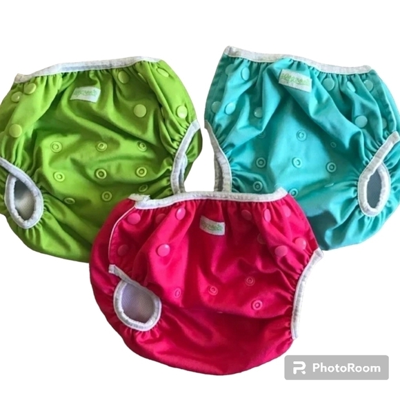 SWIM PANTS 3 PACK FOR BABY TODDLER ADJUSTABLE SIZE LARGE - Picture 2 of 5